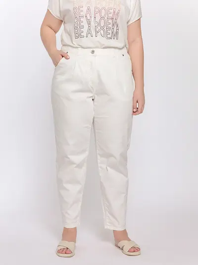 Джинсы 7/8 со складками